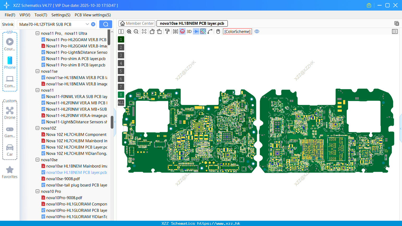 Huawei Nova10se HL1BNEM PCB Layer